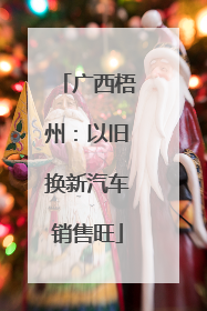 广西梧州：以旧换新汽车销售旺