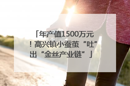 年产值1500万元！高兴镇小蚕茧“吐”出“金丝产业链”
