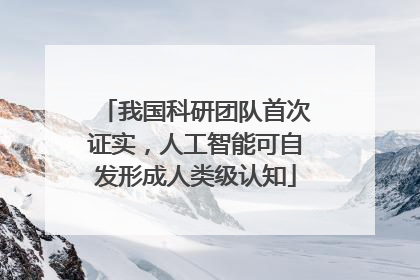 我国科研团队首次证实，人工智能可自发形成人类级认知