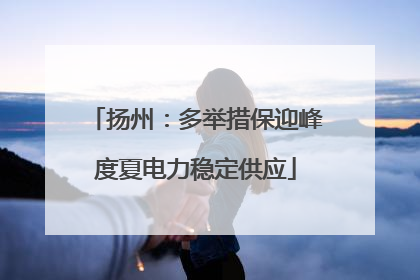扬州：多举措保迎峰度夏电力稳定供应