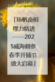 扬帆奋楫 缪力精进——2025威海刺参春季开捕节盛大启幕