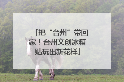 把“台州”带回家！台州文创冰箱贴玩出新花样