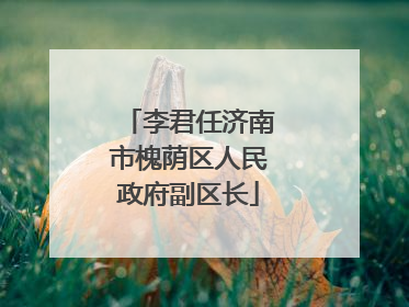 李君任济南市槐荫区人民政府副区长