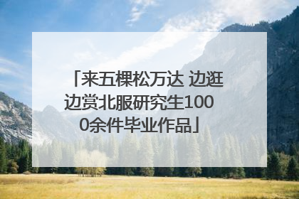 来五棵松万达 边逛边赏北服研究生1000余件毕业作品