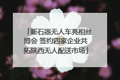 新石器无人车亮相丝博会 签约四家企业共拓陕西无人配送市场