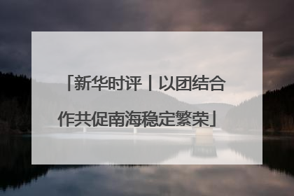 新华时评丨以团结合作共促南海稳定繁荣