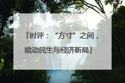 时评：“方寸”之间，撬动民生与经济新局