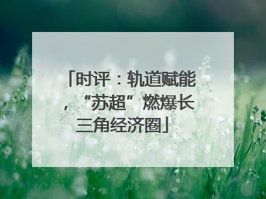 时评：轨道赋能，“苏超”燃爆长三角经济圈