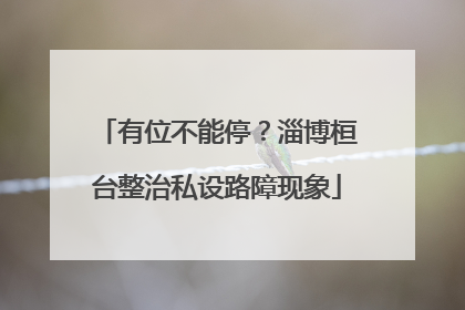 有位不能停？淄博桓台整治私设路障现象