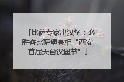 比萨专家出汉堡：必胜客比萨堡亮相“西安首届天台汉堡节”