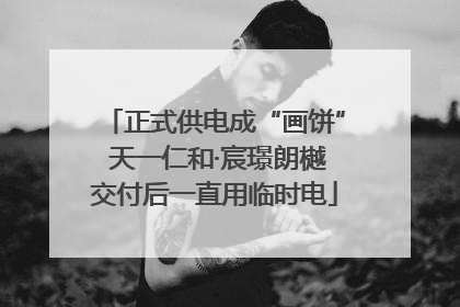 正式供电成“画饼” 天一仁和·宸璟朗樾交付后一直用临时电