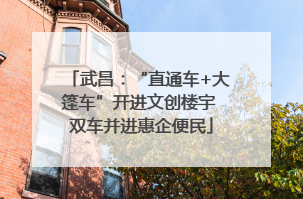 武昌：“直通车+大篷车”开进文创楼宇 双车并进惠企便民