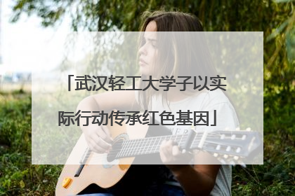 武汉轻工大学子以实际行动传承红色基因