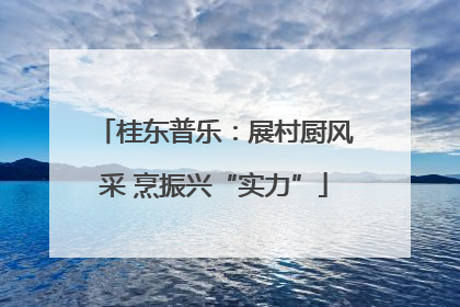 桂东普乐：展村厨风采 烹振兴“实力”