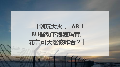 潮玩大火，LABUBU催动下泡泡玛特、布鲁可大涨该咋看？