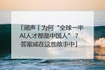潮声丨为何“全球一半AI人才都是中国人”？答案或在这些故事中