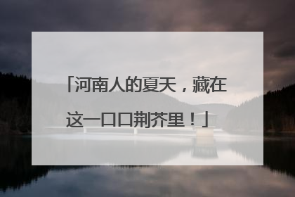 河南人的夏天，藏在这一口口荆芥里！