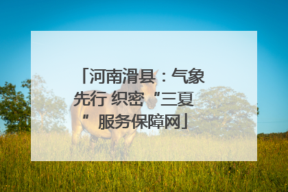 河南滑县：气象先行 织密“三夏”服务保障网