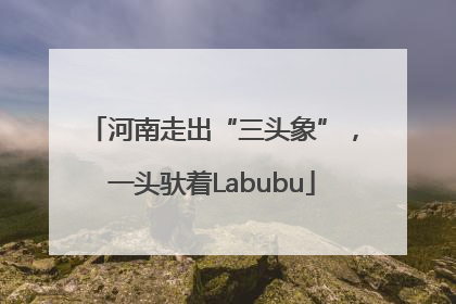 河南走出“三头象”，一头驮着Labubu