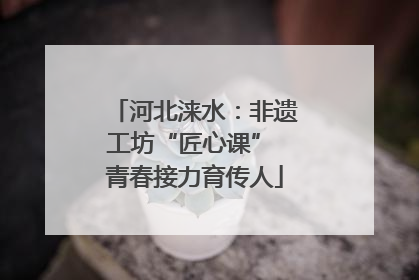 河北涞水：非遗工坊“匠心课” 青春接力育传人