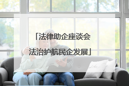 法律助企座谈会 法治护航民企发展