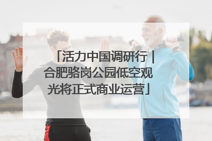 活力中国调研行｜合肥骆岗公园低空观光将正式商业运营