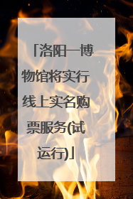 洛阳一博物馆将实行线上实名购票服务(试运行)