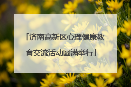 济南高新区心理健康教育交流活动圆满举行