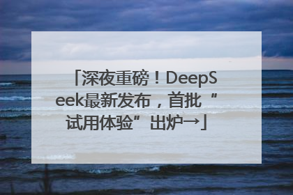 深夜重磅！DeepSeek最新发布，首批“试用体验”出炉→