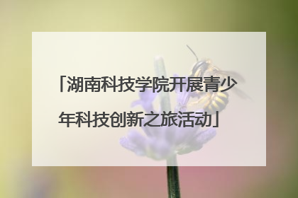 湖南科技学院开展青少年科技创新之旅活动
