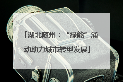 湖北随州：“绿能”涌动助力城市转型发展