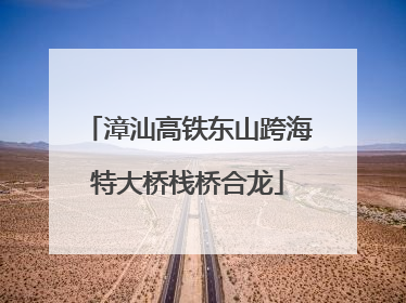 漳汕高铁东山跨海特大桥栈桥合龙