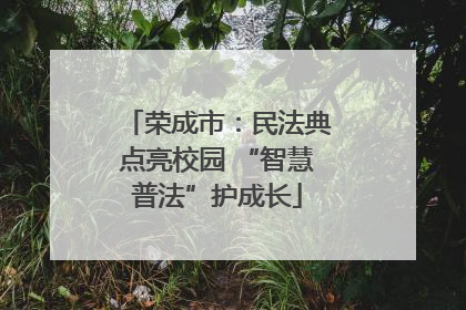 荣成市：民法典点亮校园 “智慧普法”护成长