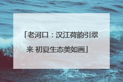 老河口：汉江荷韵引翠来 初夏生态美如画