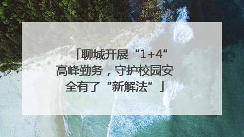 聊城开展“1+4”高峰勤务，守护校园安全有了“新解法”