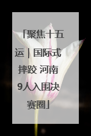聚焦十五运｜国际式摔跤 河南9人入围决赛圈