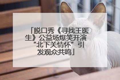脱口秀《寻找王医生》公益场爆笑开演 “北下关情怀”引发观众共鸣