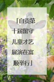 自贡第十届留守儿童才艺展演在富顺举行