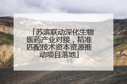苏滨联动深化生物医药产业对接，精准匹配技术资本资源推动项目落地