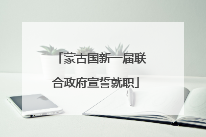 蒙古国新一届联合政府宣誓就职