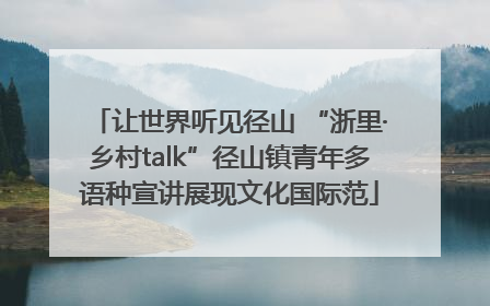 让世界听见径山 “浙里·乡村talk”径山镇青年多语种宣讲展现文化国际范
