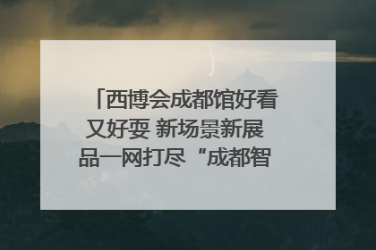 西博会成都馆好看又好耍 新场景新展品一网打尽“成都智造”｜西博视界