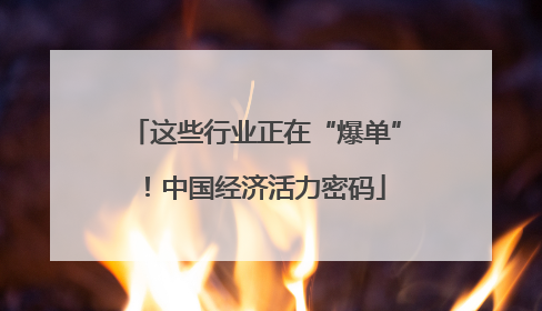 这些行业正在“爆单”！中国经济活力密码