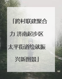 跨村联建聚合力 济南起步区太平街道绘就振兴新图景