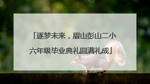 逐梦未来，眉山彭山二小六年级毕业典礼圆满礼成