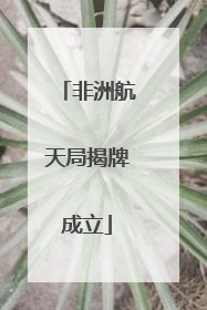 非洲航天局揭牌成立