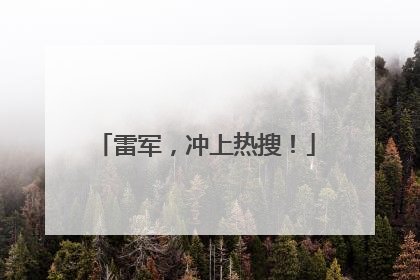 雷军，冲上热搜！