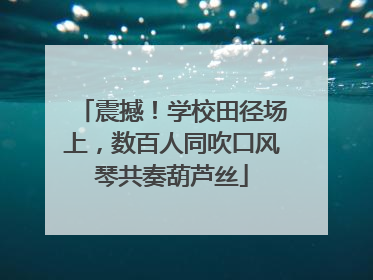 震撼！学校田径场上，数百人同吹口风琴共奏葫芦丝