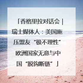 香格里拉对话会｜瑞士媒体人：美国施压盟友“极不理性” 欧洲国家无意与中国“脱钩断链”