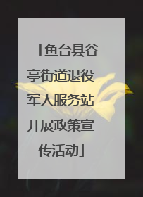 鱼台县谷亭街道退役军人服务站开展政策宣传活动